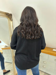 Black Animal Pattern Knit Louisa