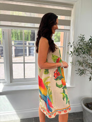 Tropical Print Shimmer Dress Tatiana