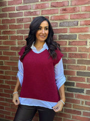 Wine Shirt and Tank Two Piece Gio