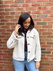 Stone Brushed Wool Jacket Lynda