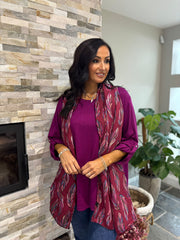 Grape Two Piece Fine Knit Danni