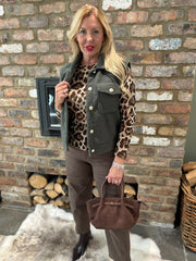 Khaki Boucle Gilet Elliott