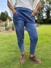 Denim Look Trousers Isla