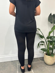 Black Fleece Lined Leggings