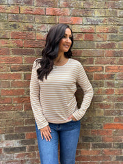 Stone Striped Super Soft Round Neck