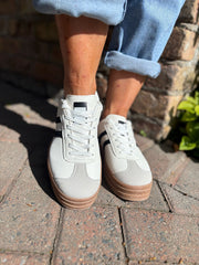 White Designer Inspired Platform Trainer