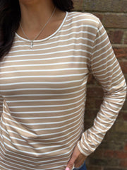 Stone Striped Super Soft Round Neck
