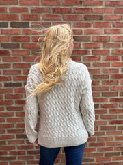 Stone Cable Knit Jumper Emilia