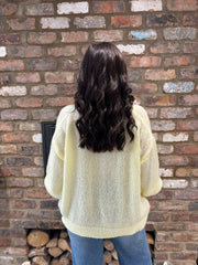 Lemon Two Piece V Neck Knit Eileen