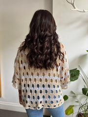 Stone Premium Multi Hole Stripe Knit Chloe