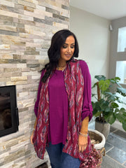 Grape Two Piece Fine Knit Danni