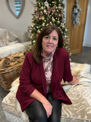 Rose Paisley Super Soft Roll Neck