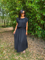 Black Top & Skirt Set Daniella