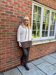 Stone Soft Touch Leopard Hoodie Alex