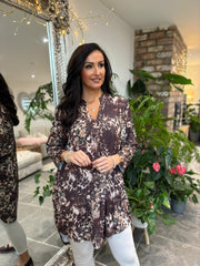 Chocolate Flower Tunic Gloria