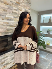 Chocolate Block Stripe Jumper Bethany