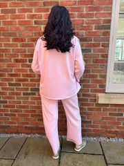 Pink Trouser Suit Celine