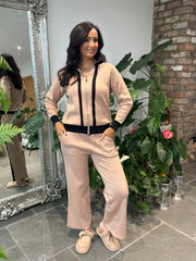 Camel Striped Tracksuit Macie