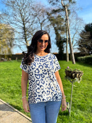 Navy Leopard Tee Reese