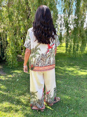 Cream Tropical Shirt Willow
