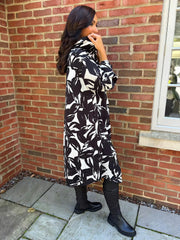 Monochrome Longline Hooded Shirt Brooklyn