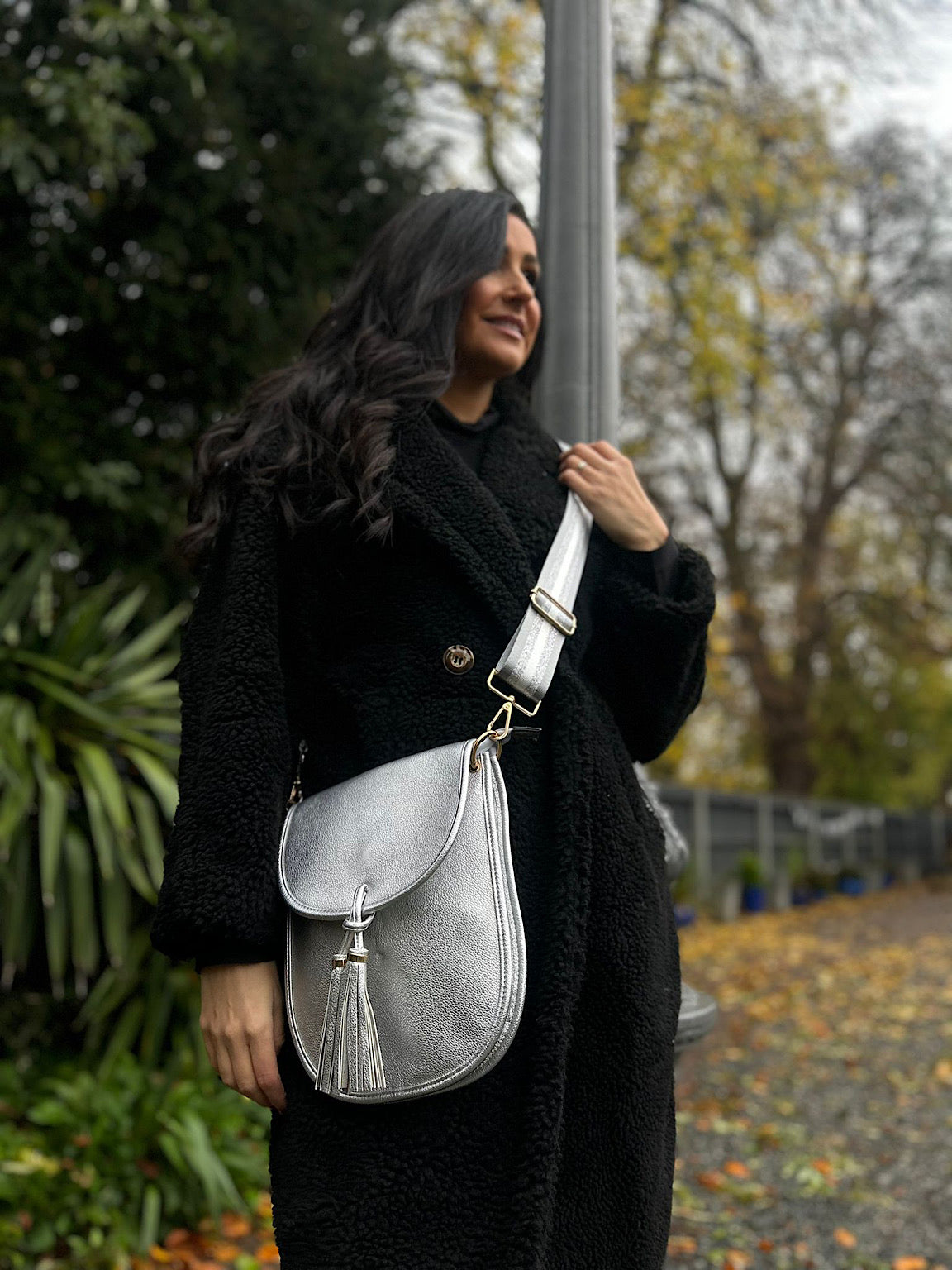 Silver Strap Detail Tassel Bag Tillett s