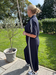 Navy Two Stripe Co-Ord Nikki