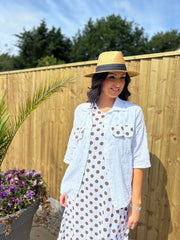 White Polka Dot Co-Ord Set Beverly