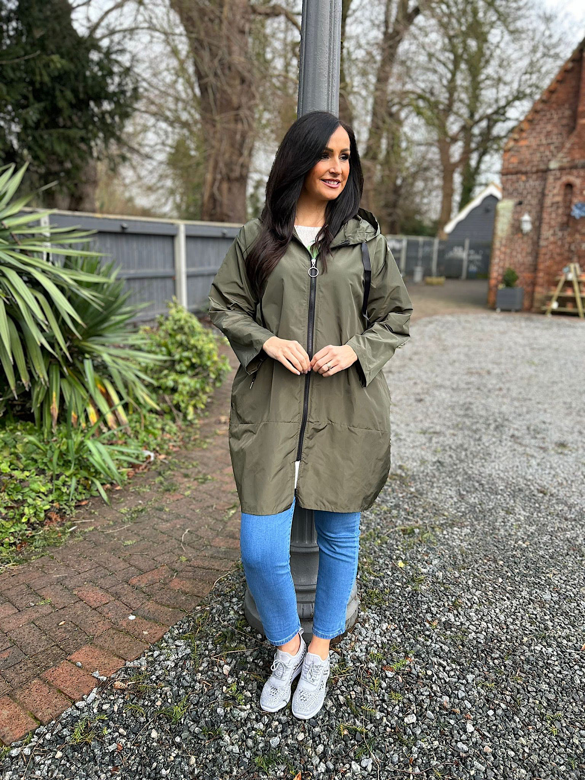 Khaki Ladies Waterproof Long Jacket Lighthouse Womens 'Iona Long