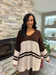 Chocolate Block Stripe Jumper Bethany
