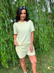 Lemon Soft Towelling Set Adriana