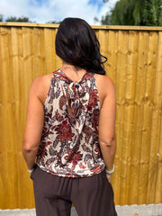 Stone Paisley Halter Neck Top Jessie