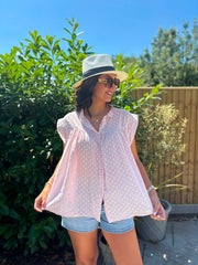 Pink Polka Dot Top Ashley