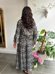Leopard Tie Front Trouser Set Kristina