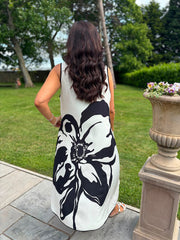 Monochrome Artisan Bloom Dress Emily