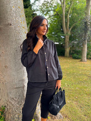 Black High Neck Jacket Mila