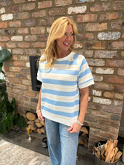 Blue Striped Top Addison