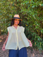 Lemon Polka Dot Top Ashley