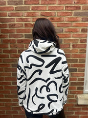 Black Swirl Super Soft Sweat Top Lisa