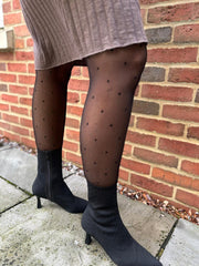 Black Polka Dot Tights