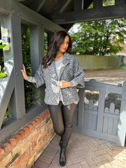 Grey Marl Boucle Jacket Lara