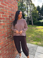 Rose Striped Sweat Top Mollie