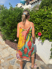 Multicolour Exotic Shimmer Dress Tatiana