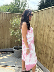 Rose Tie Dye Dress Krystal