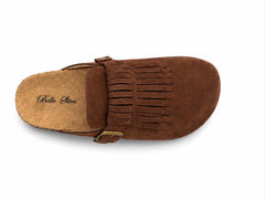 Chocolate Buckle Detail Sliders