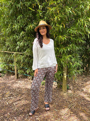White Soft Fine Knit Doreen