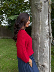 Wine Popcorn Knit Martha