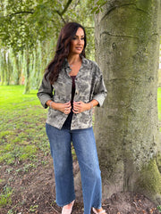 Khaki Camo Jacket Marley