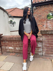 Monochrome Striped Super Soft Round Neck