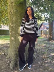 Black Wide Leg Trousers Jane